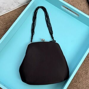 Talbots Elegant Black Beaded Women's Handbag